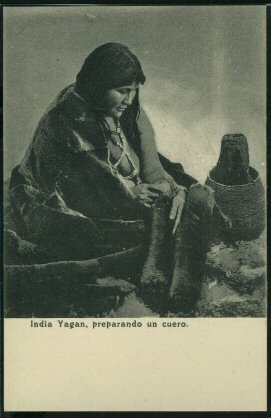 India yaghan de la Patagonia argentina.